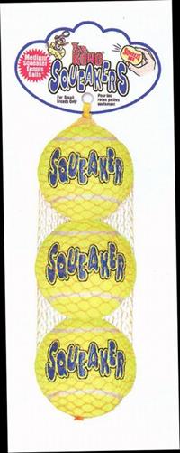 3 stk Air Kong Squeaker Boll 4 cm